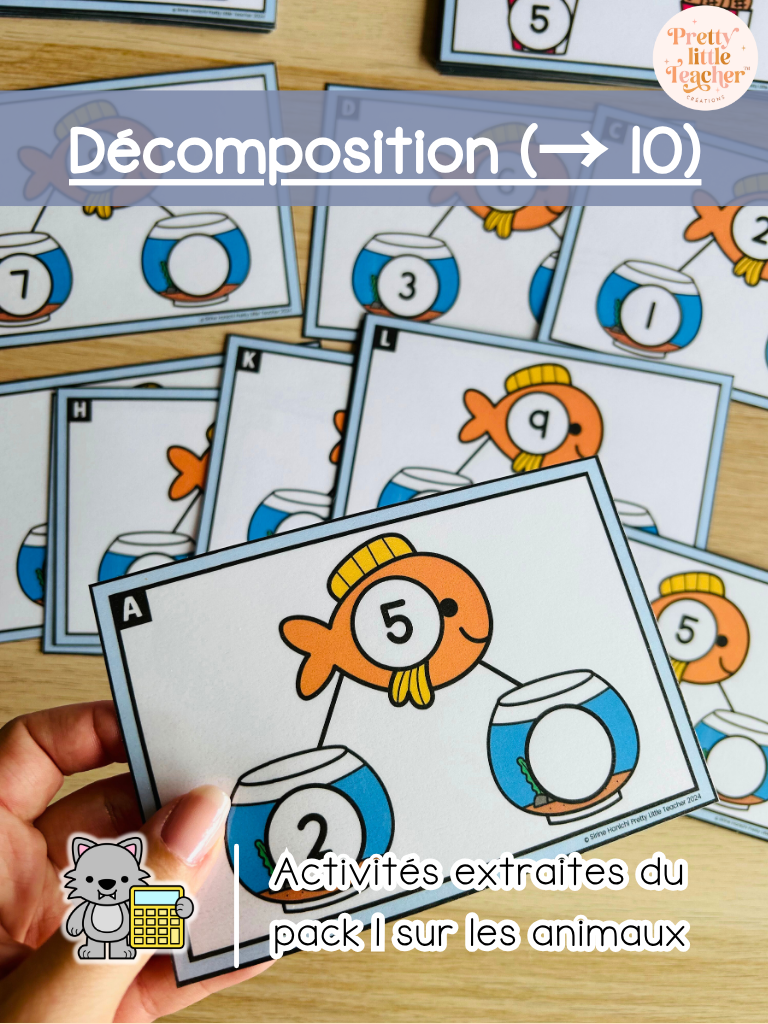 Les décompositions jusqu'à 10 (3x)