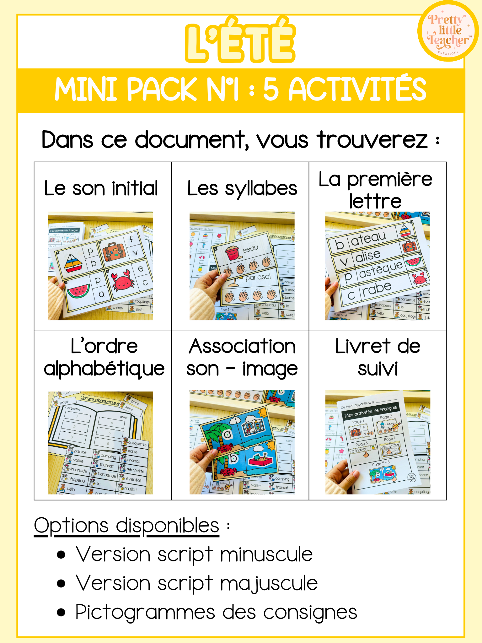 Mini Pack 1 Français sur l'été