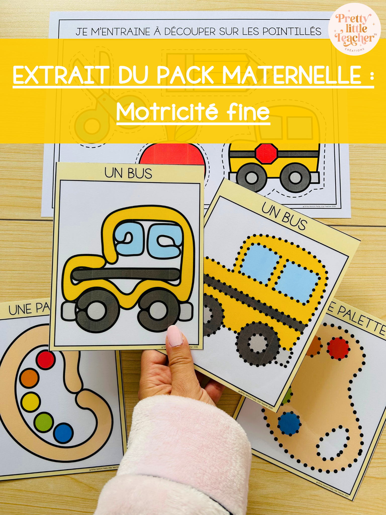 Extrait MOTRICITE FINE du Pack Maternelle