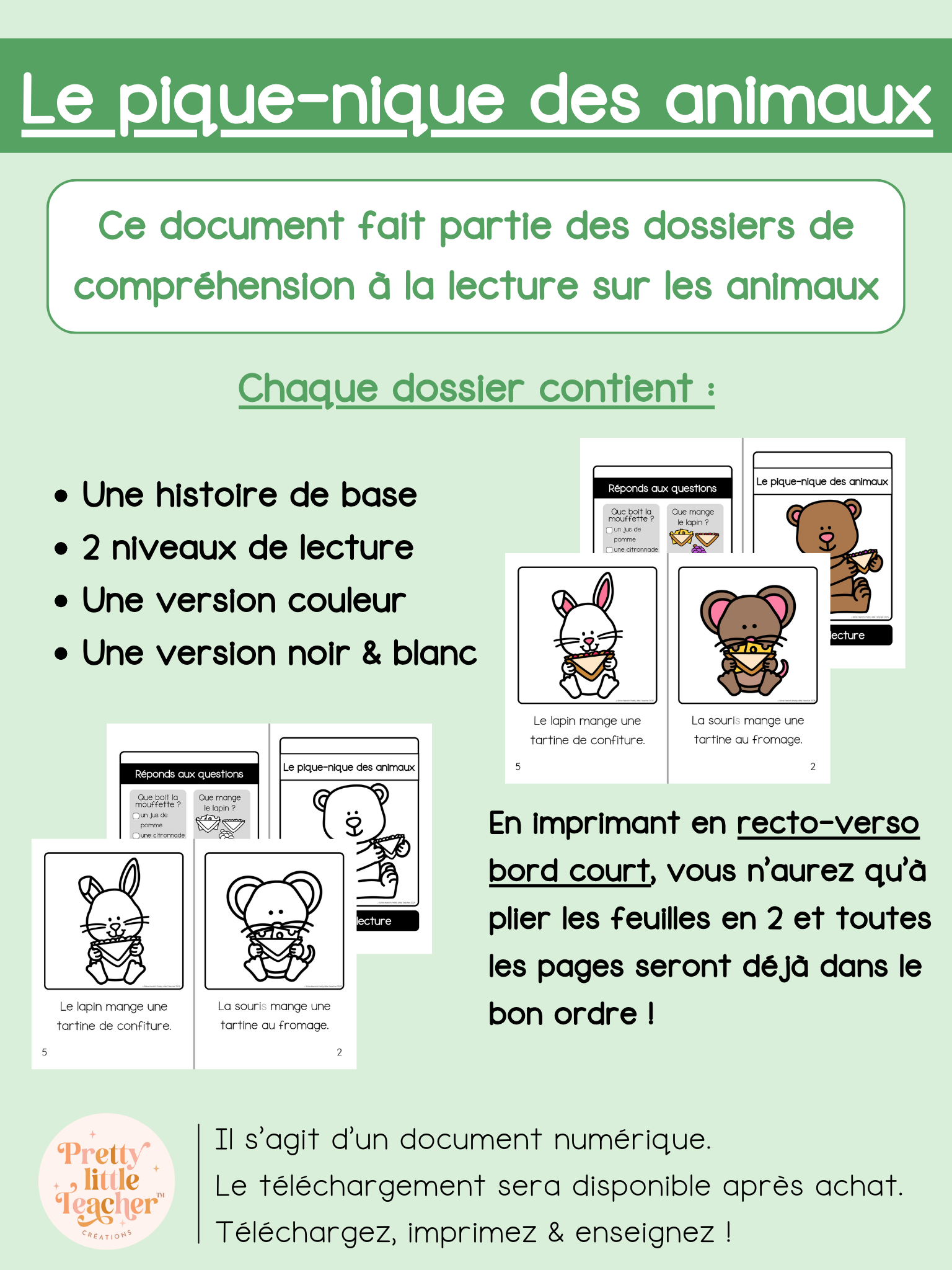 Le pique-nique des animaux (lecture)