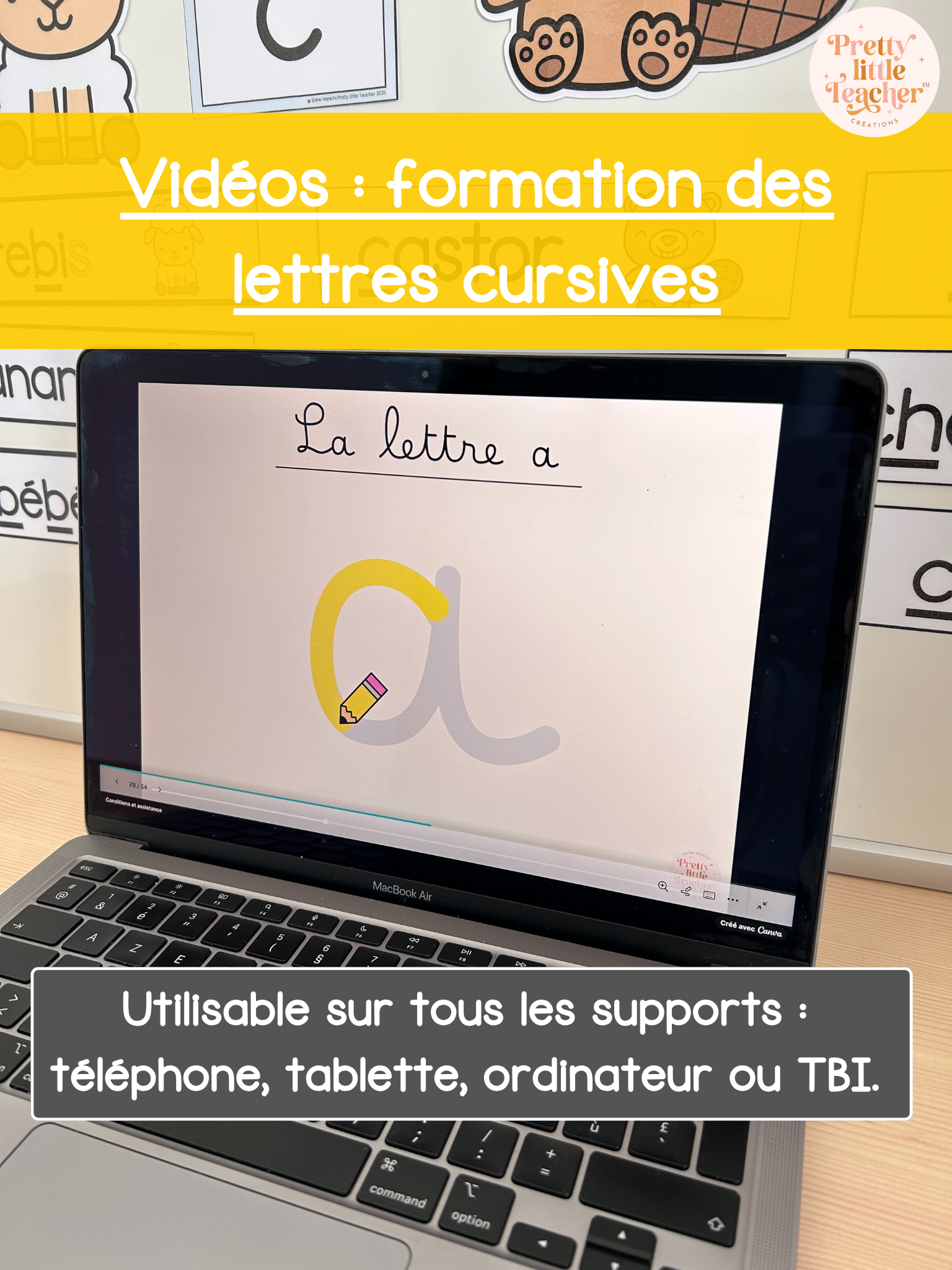 Vidéos sur la formation des lettres cursives