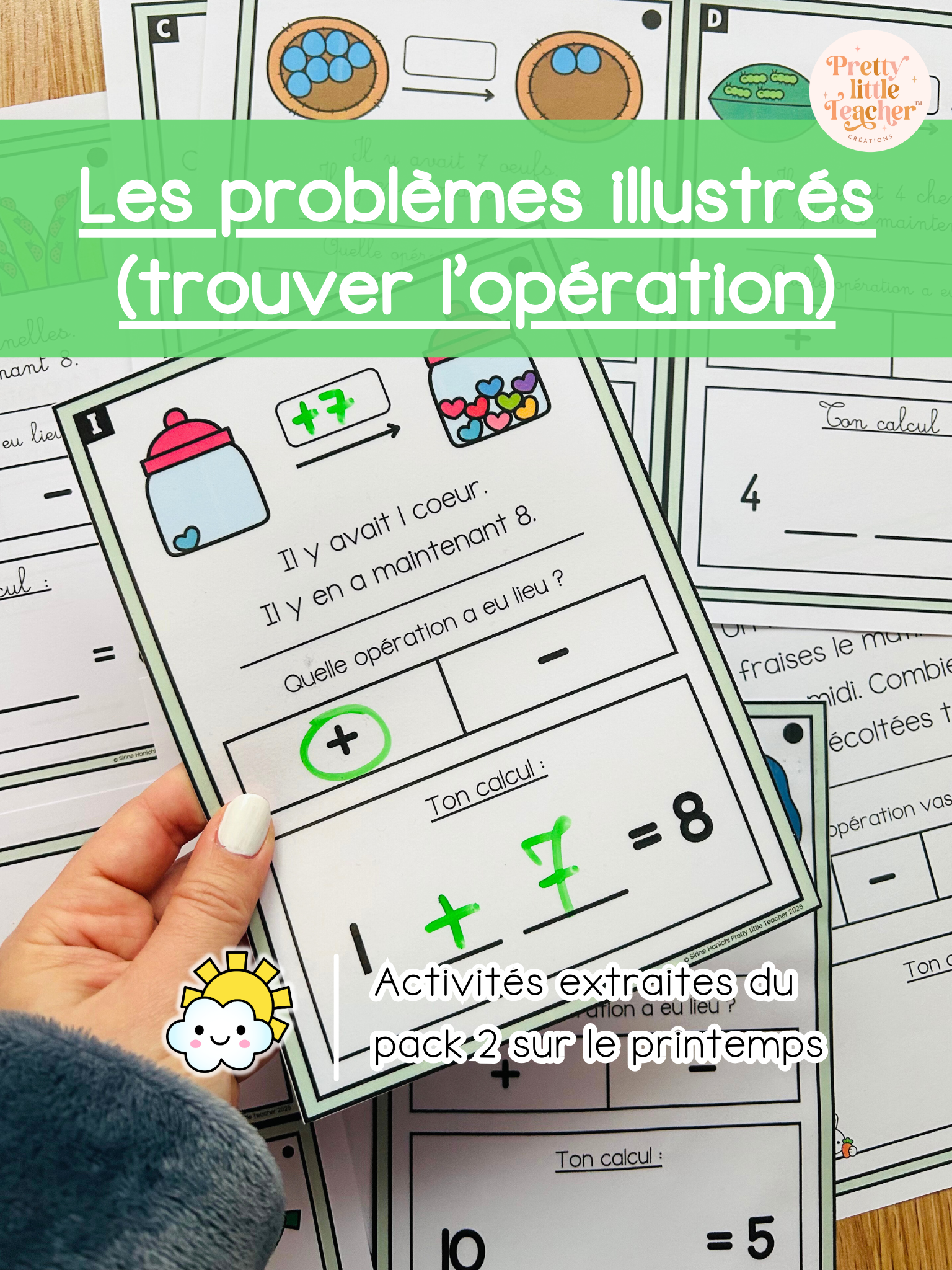 Les problèmes illustrés : trouver l’opération (3x)