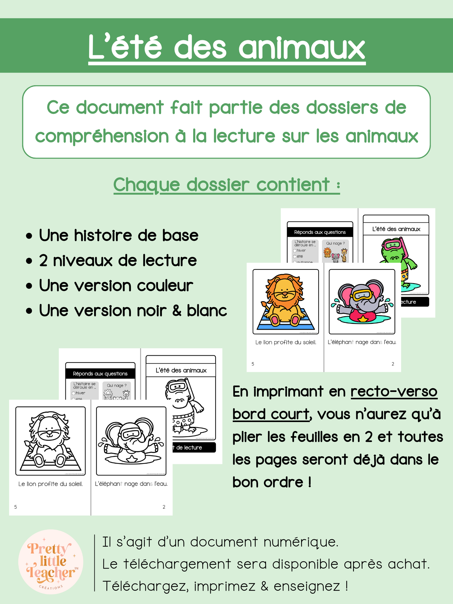 L'été des animaux (lecture)