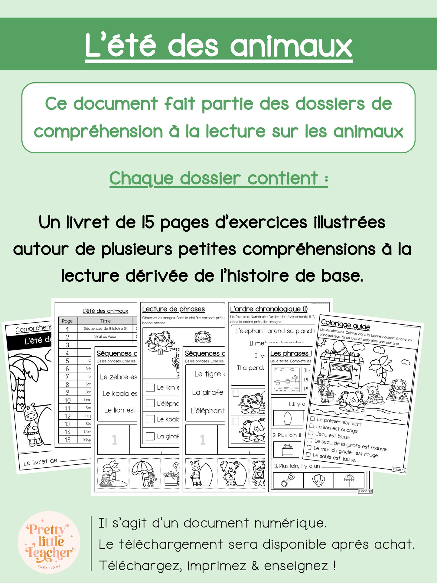 L'été des animaux (lecture)