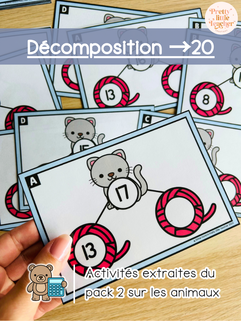 Les décompositions jusqu'à 20 (3x)