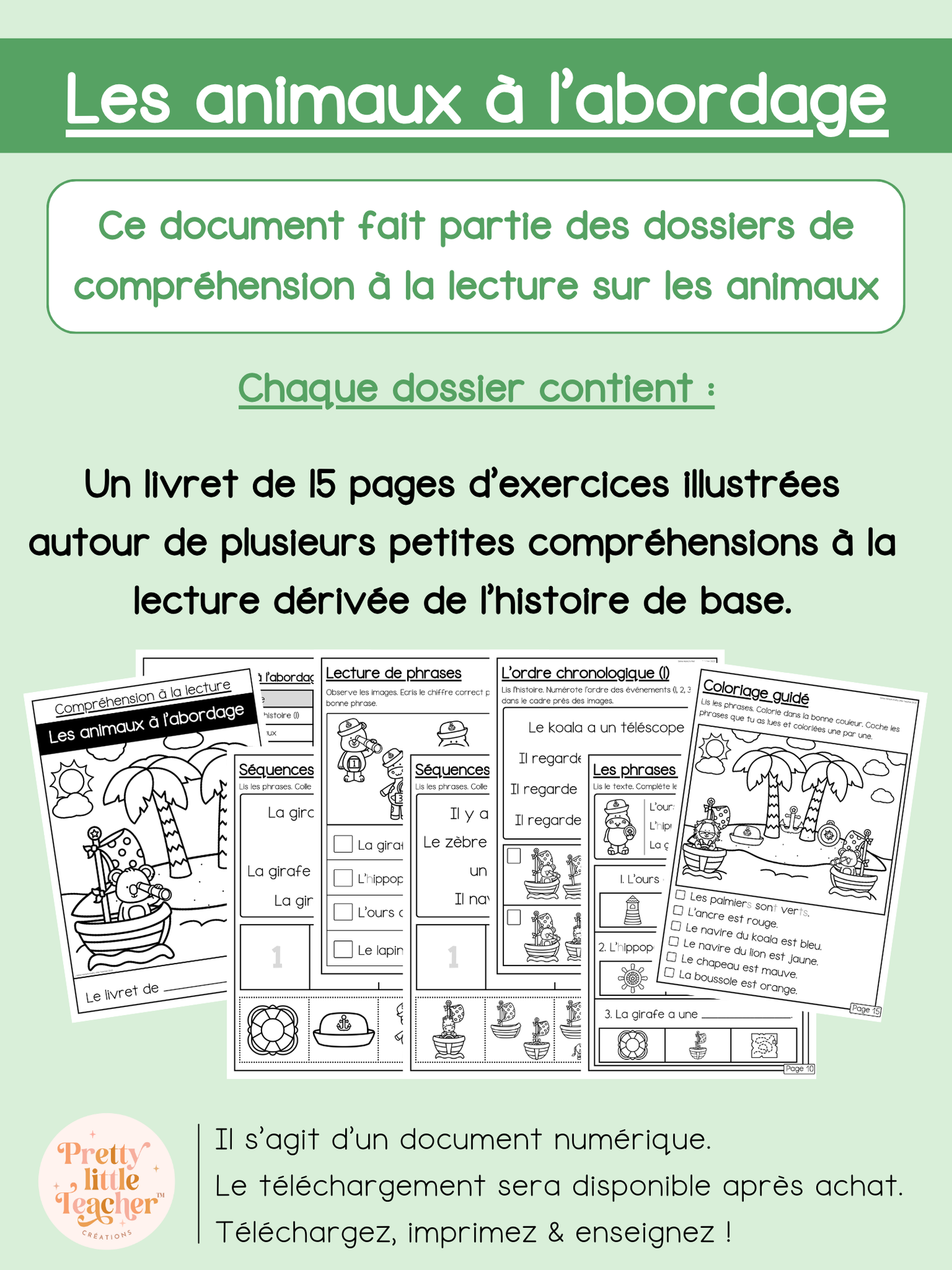 Les animaux à l'abordage (lecture)