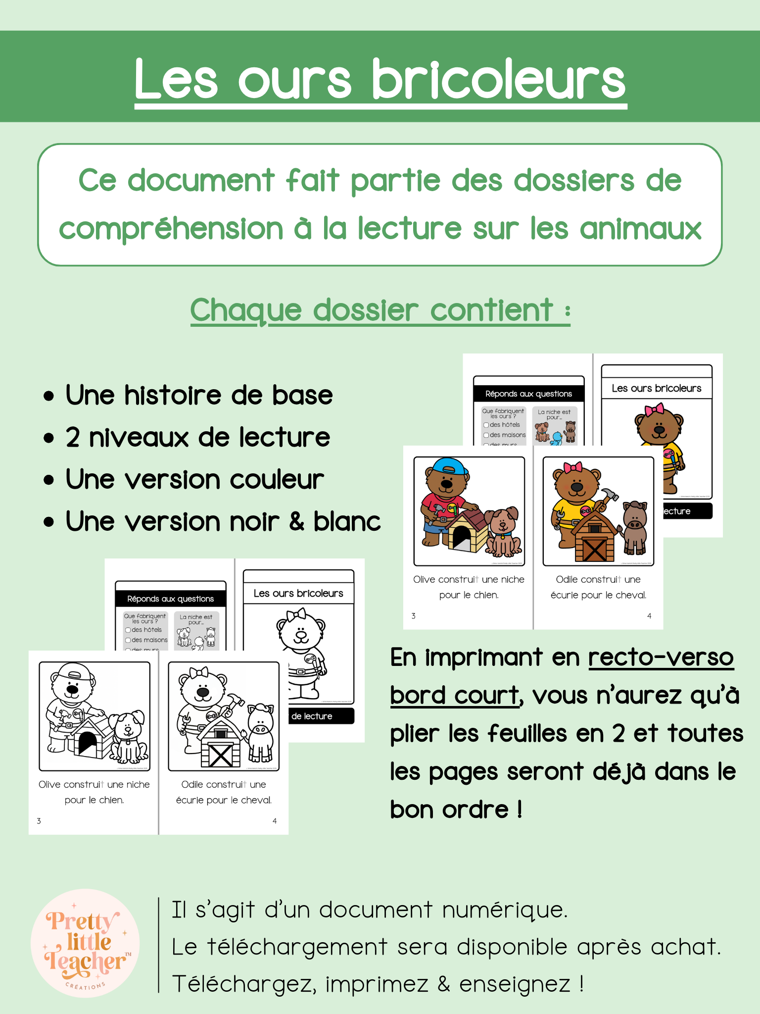 Les ours bricoleurs (lecture)