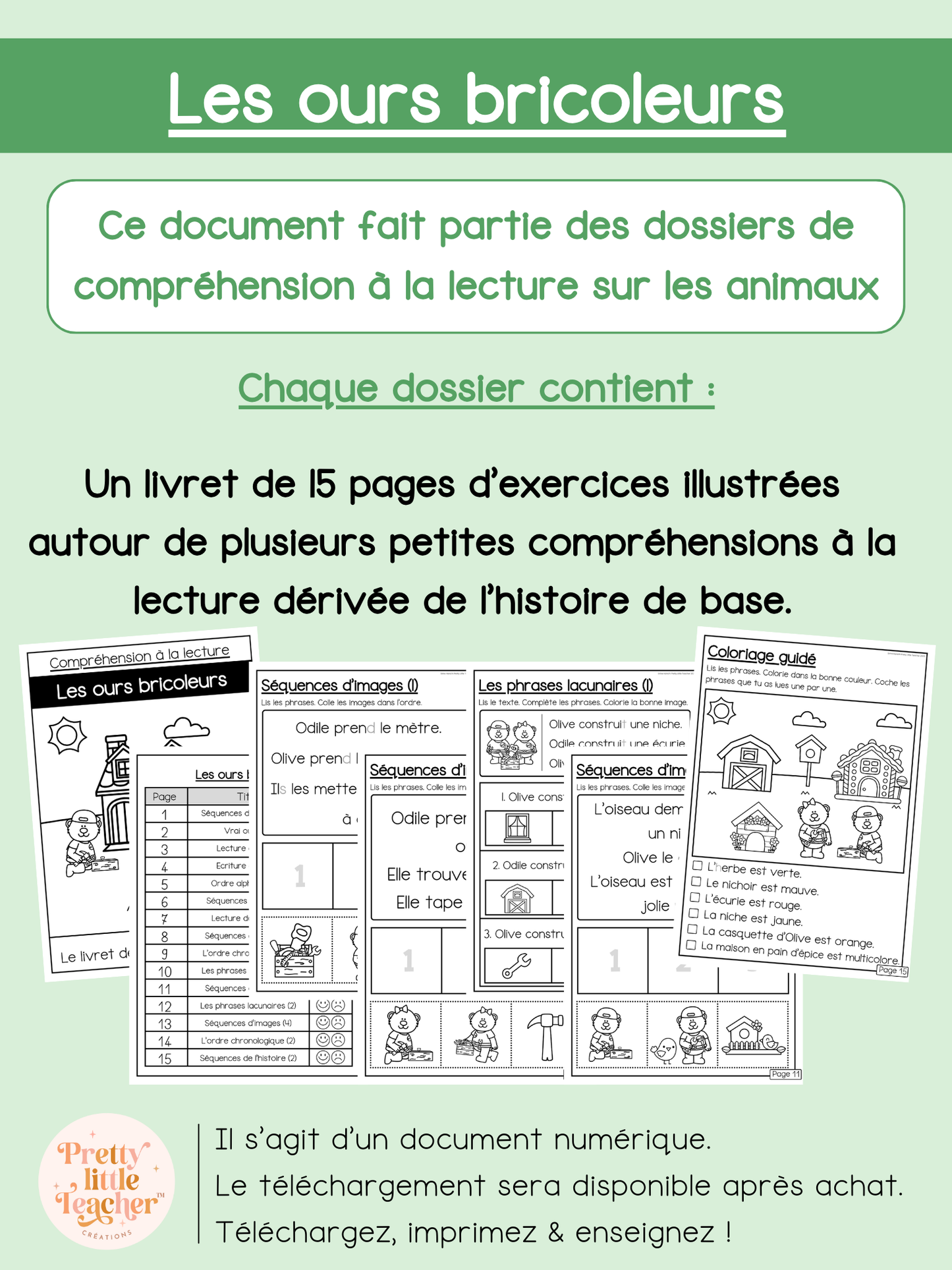 Les ours bricoleurs (lecture)