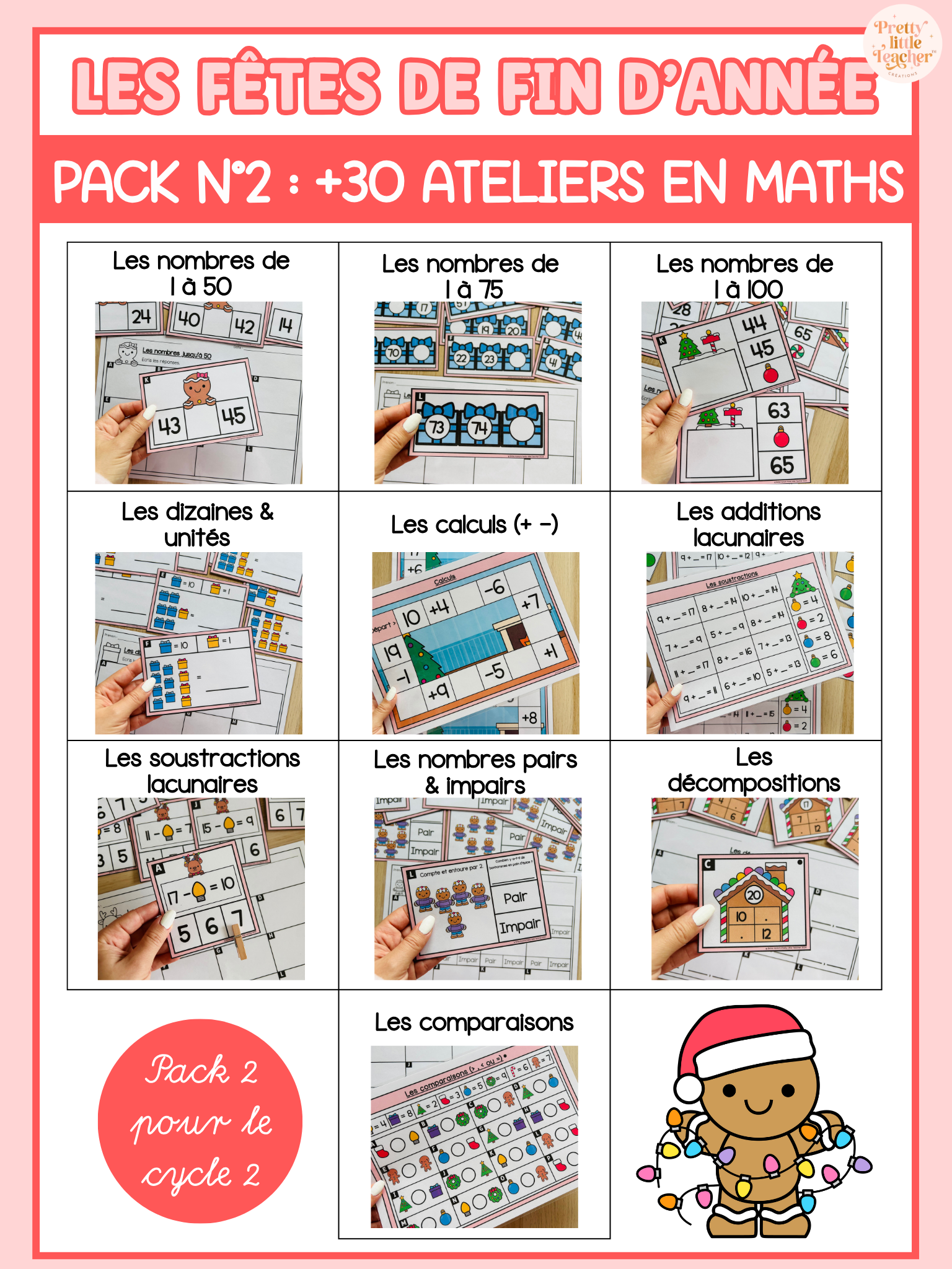 Pack 2 de Mathématique sur les fêtes de fin d'année