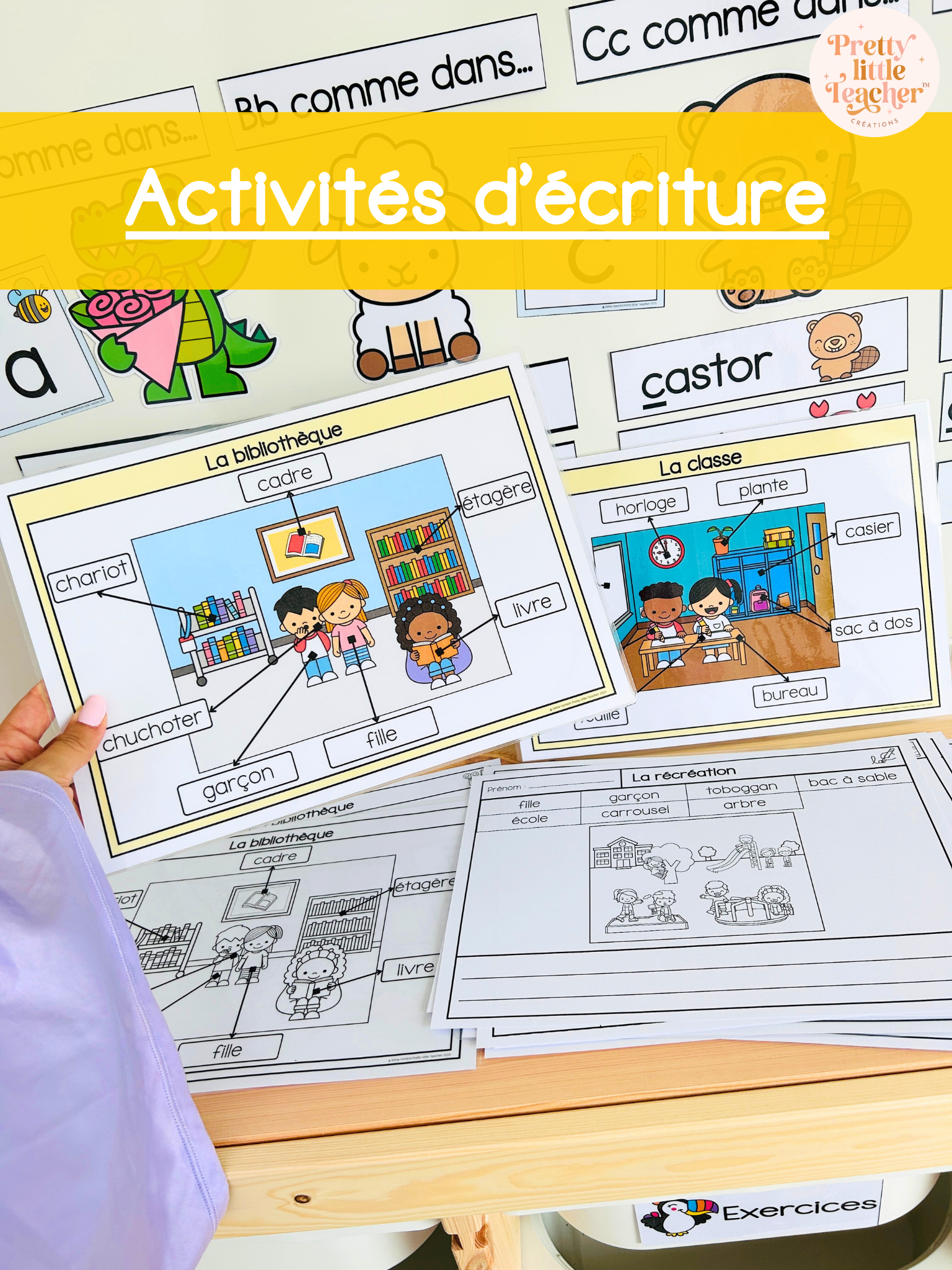 ✏️ Activités d'écriture sur l'école 🎁