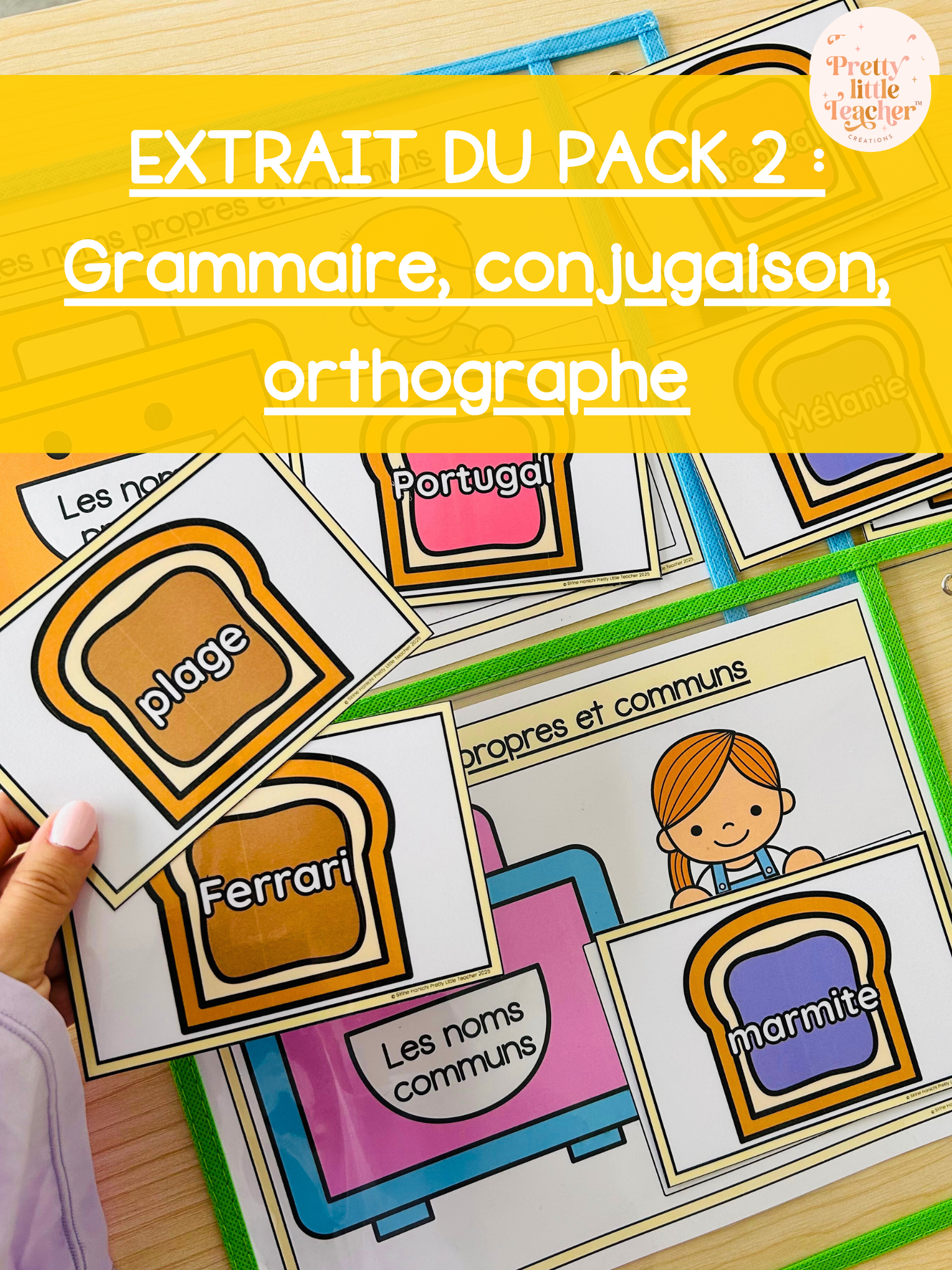 Extrait GRAMMAIRE du Pack 2 Français sur l'école