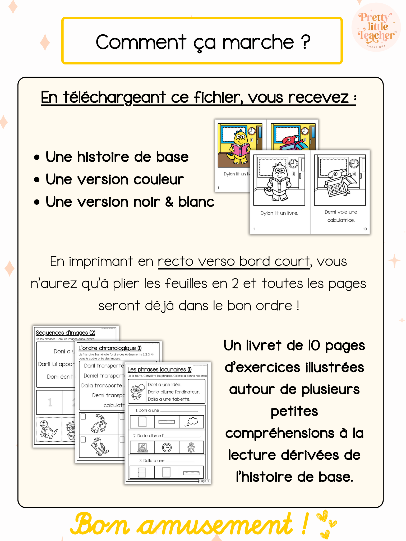 ✏️ L'école des dinosaures (lecture) 🎁