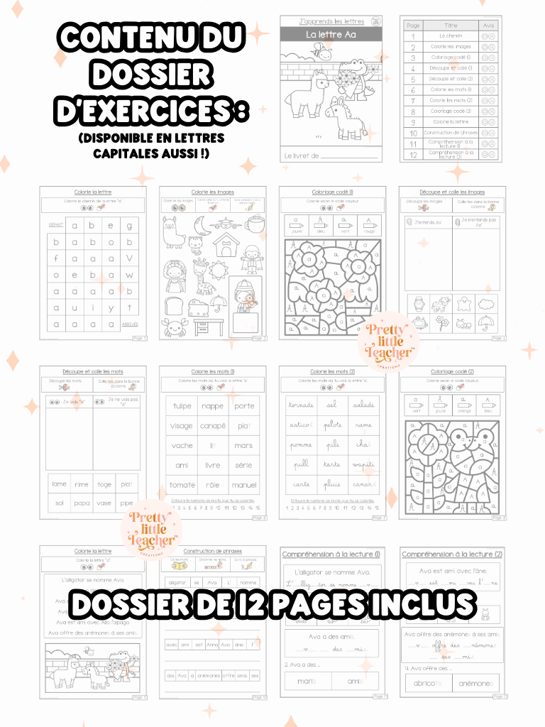 La lettre Aa (lecture + exercices)