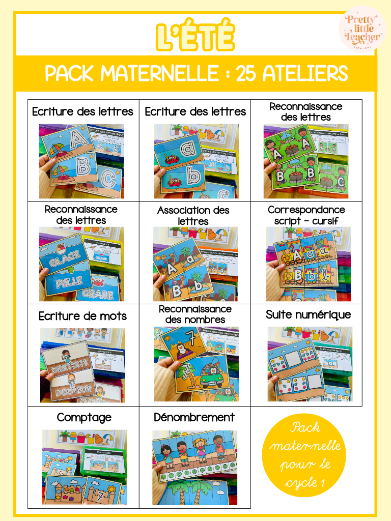 Pack Maternelle sur l'été