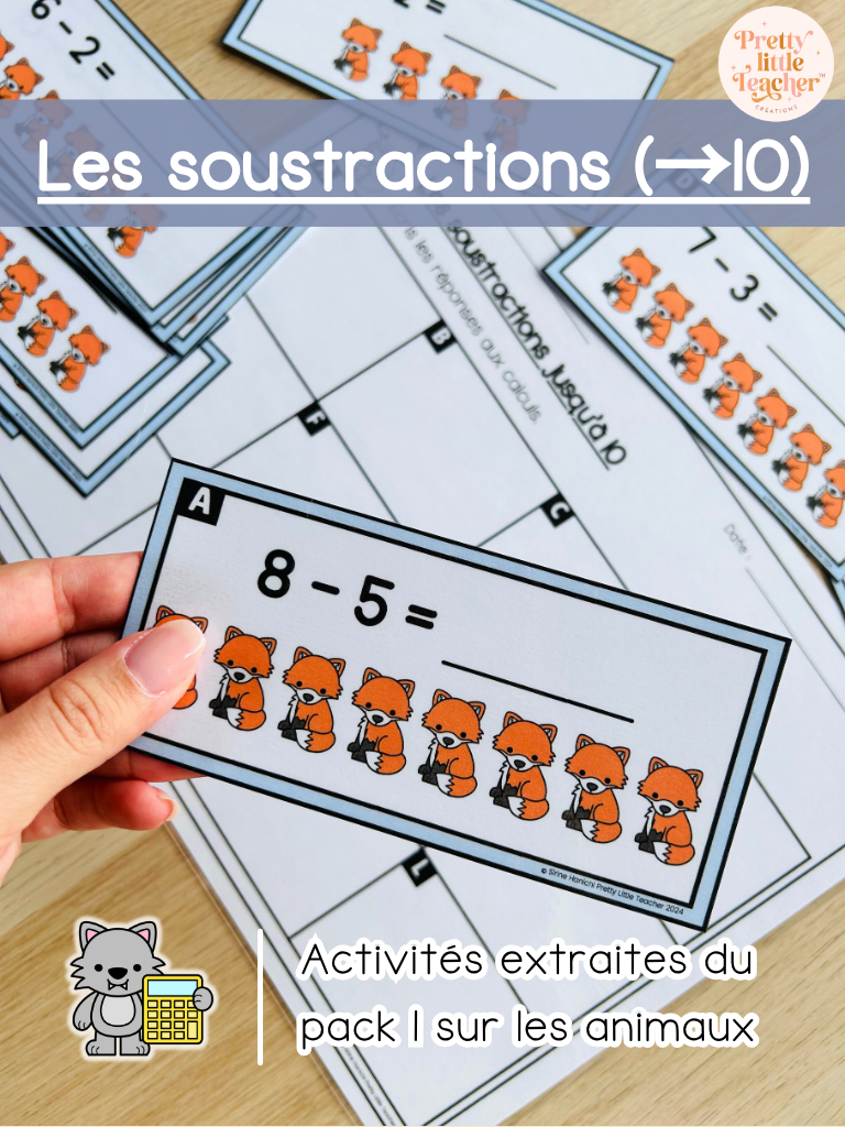 Les soustractions jusqu'à 10 (3x)