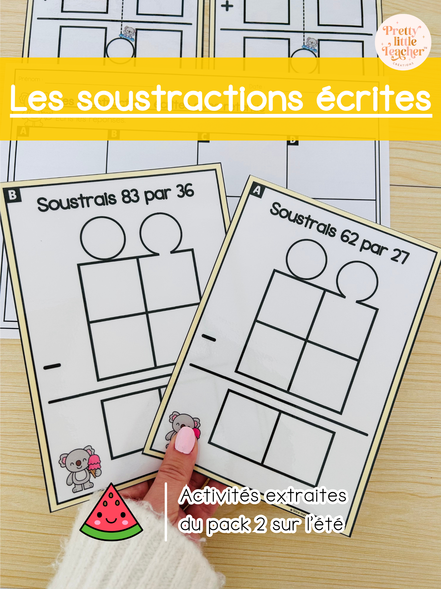 Les soustractions écrites avec retenue