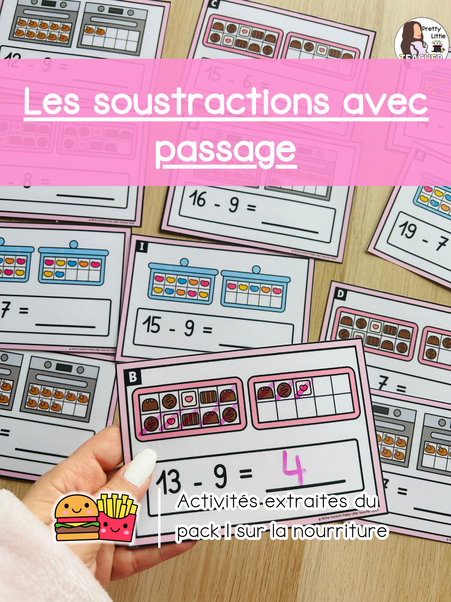 Les soustractions avec passage jusqu'à 20 (3x)
