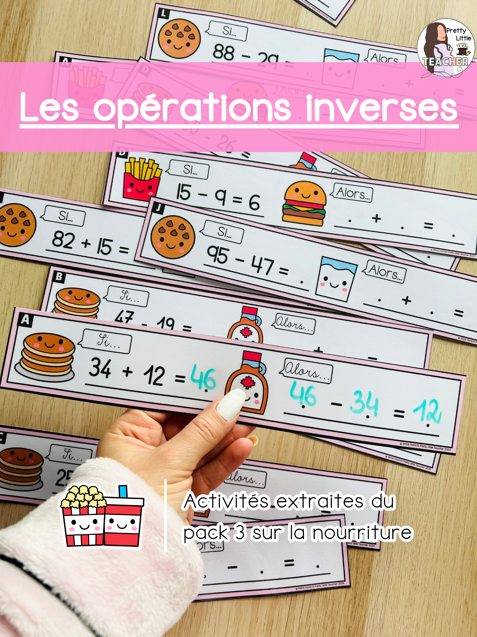 Les opérations inverses jusqu'à 100 (3x)