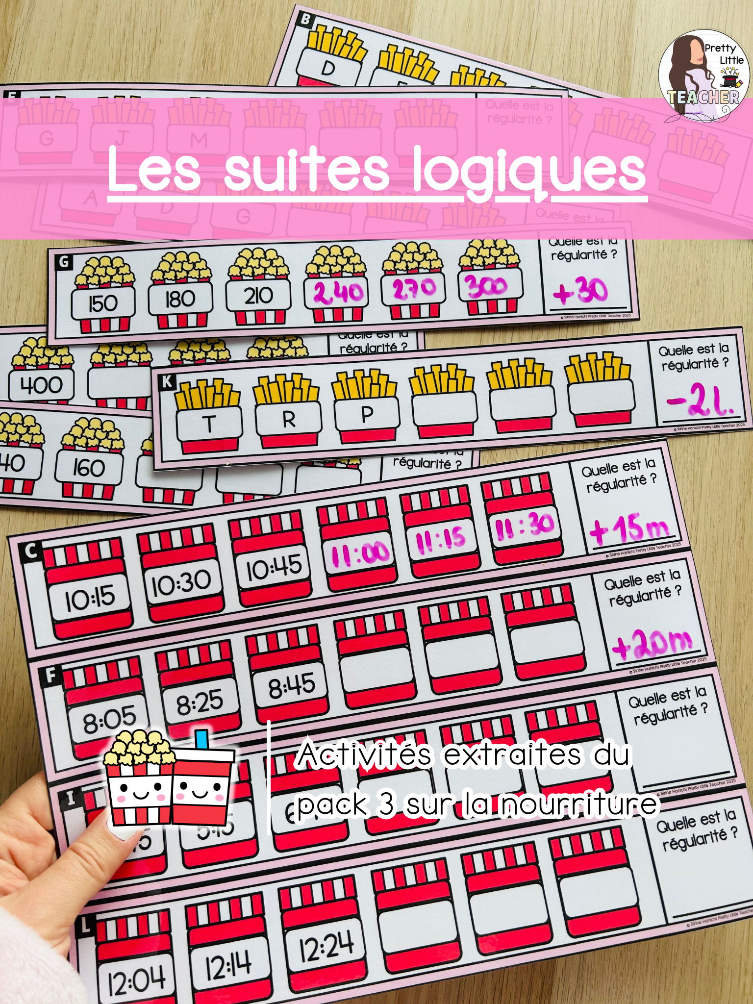 Les suites logiques : nombres, lettres et durées (3x)