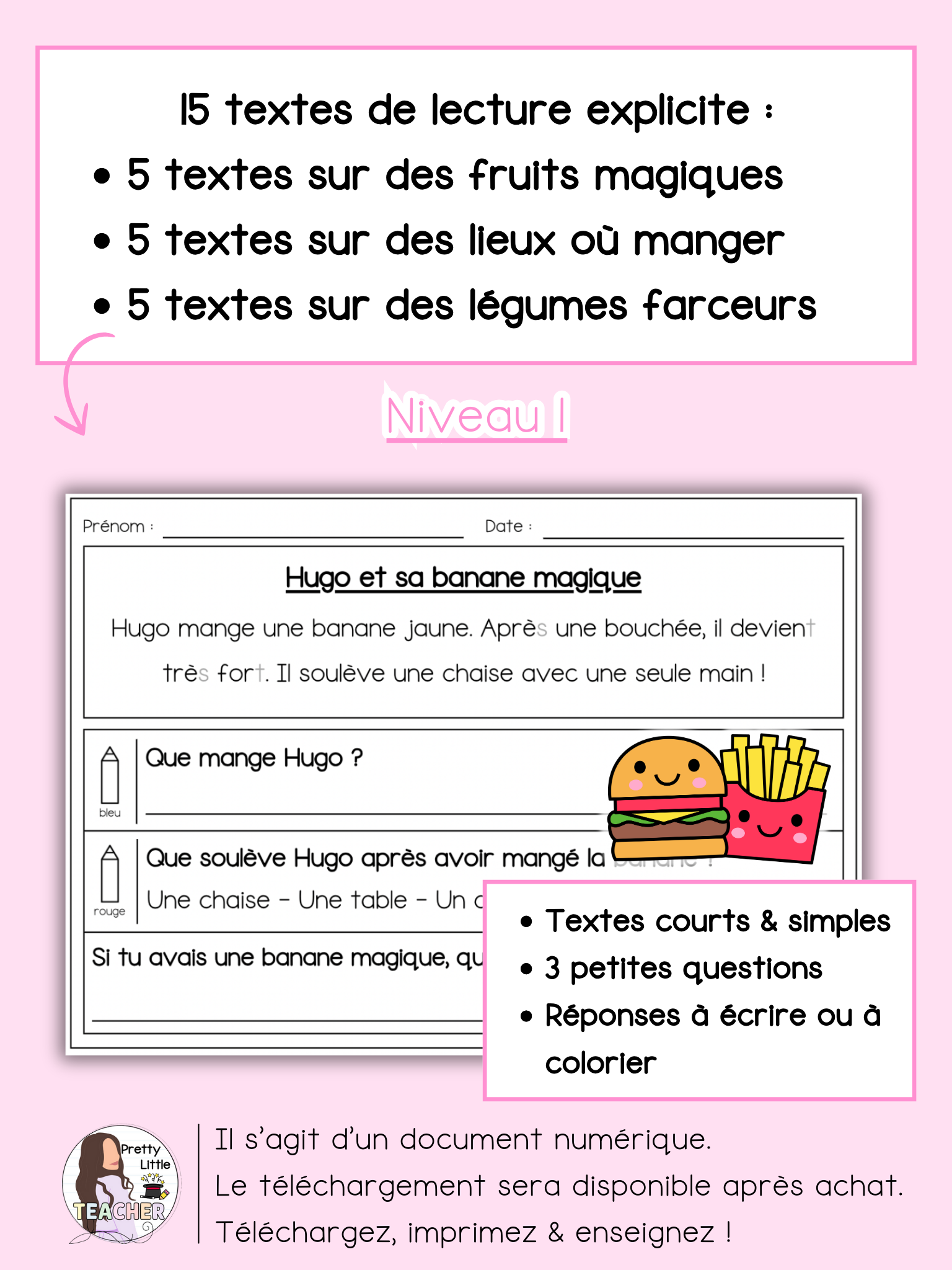 Lecture niveau 1 sur la nourriture