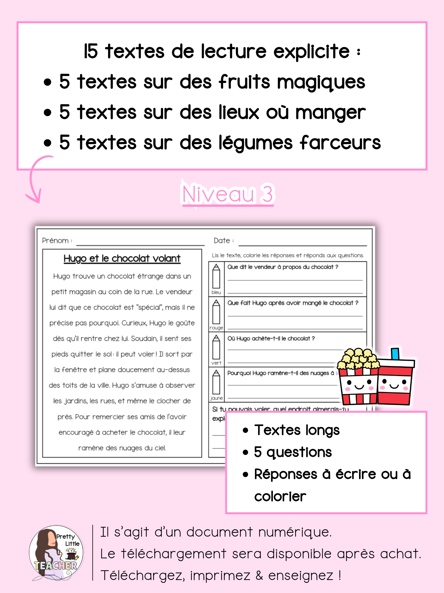 Lecture niveau 3 sur la nourriture