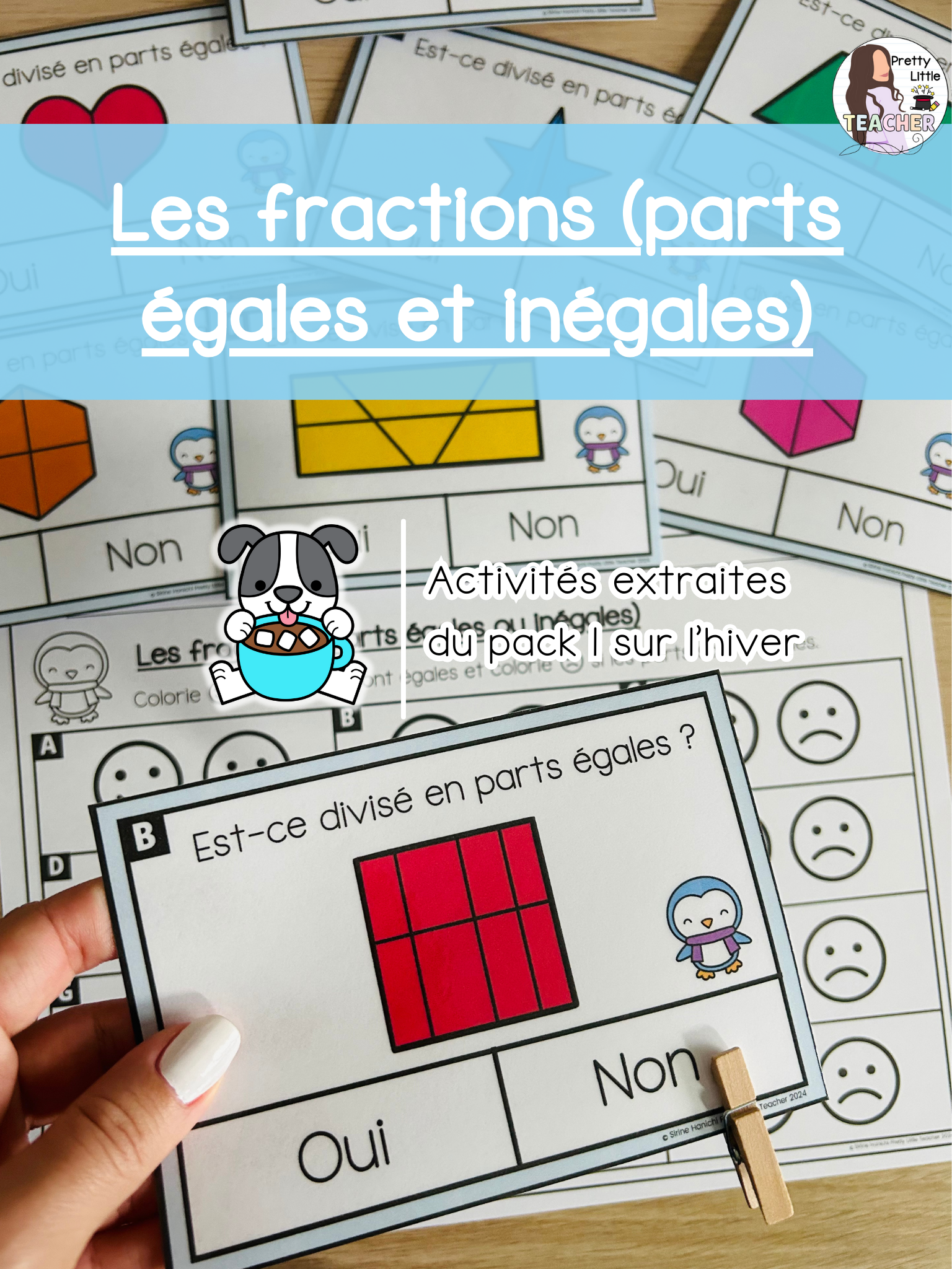Les fractions : parts égales ou inégales (3x)