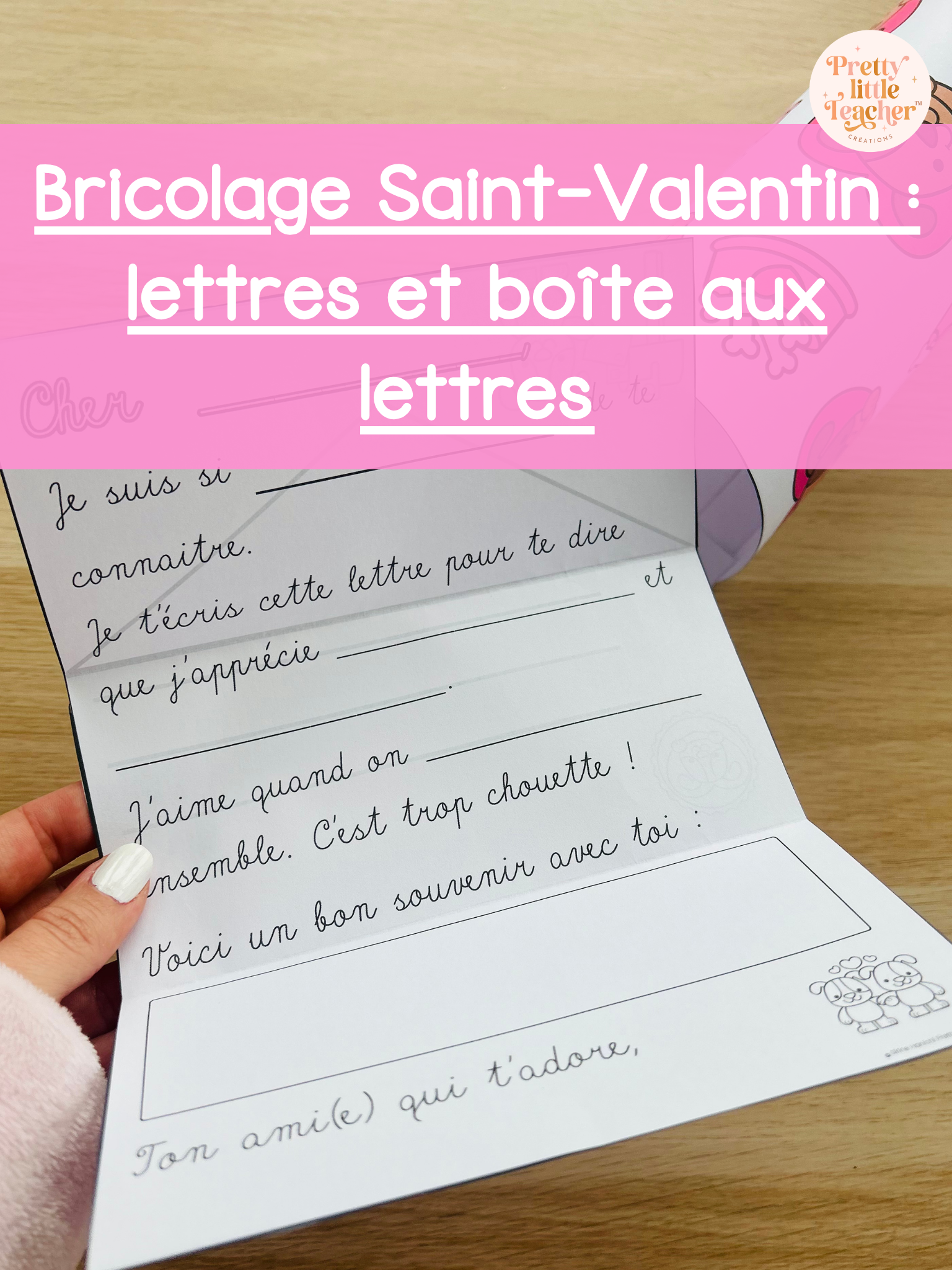 Bricolage et lettre de Saint-Valentin