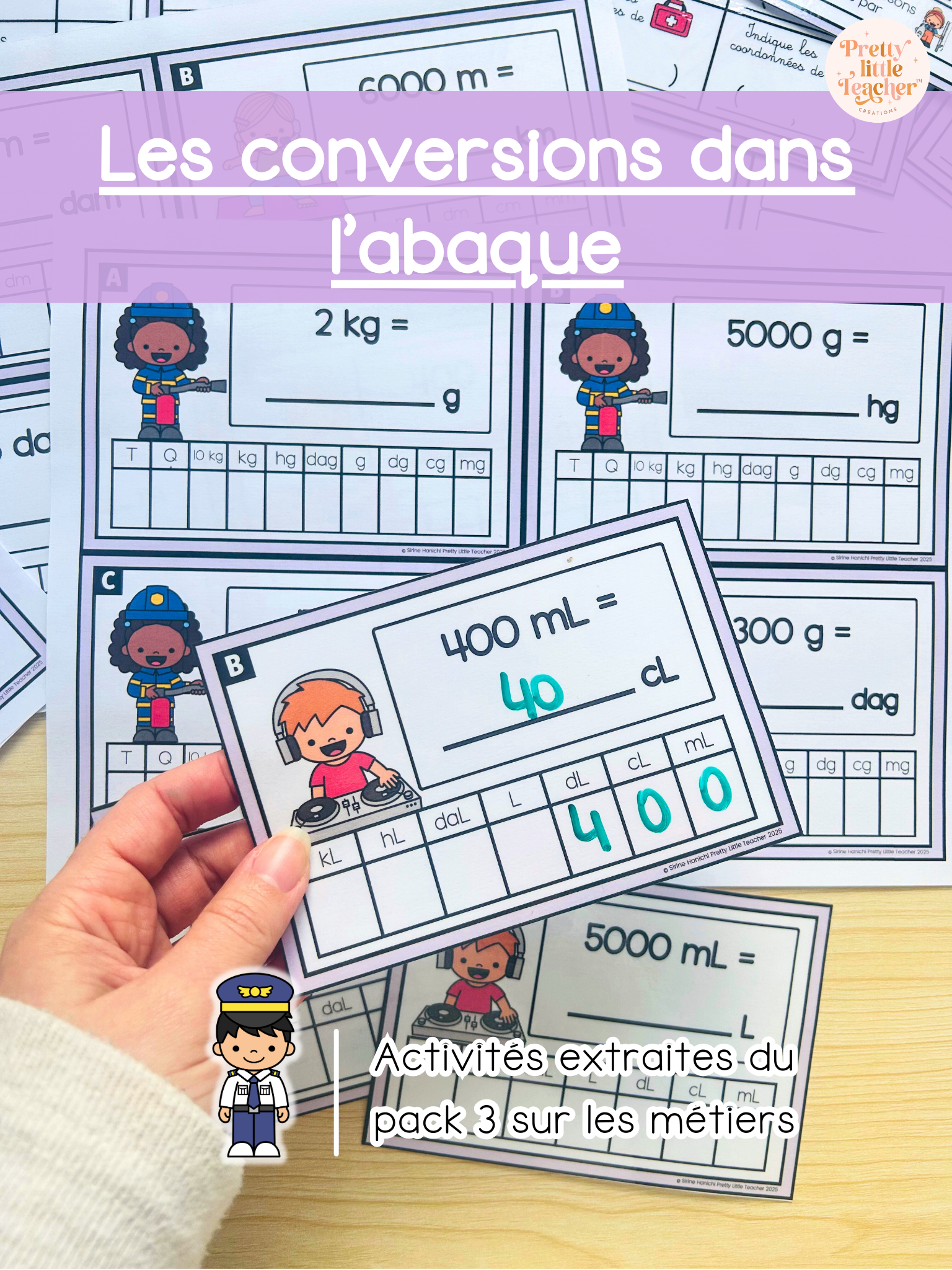 Les conversions dans l'abaque (3x)