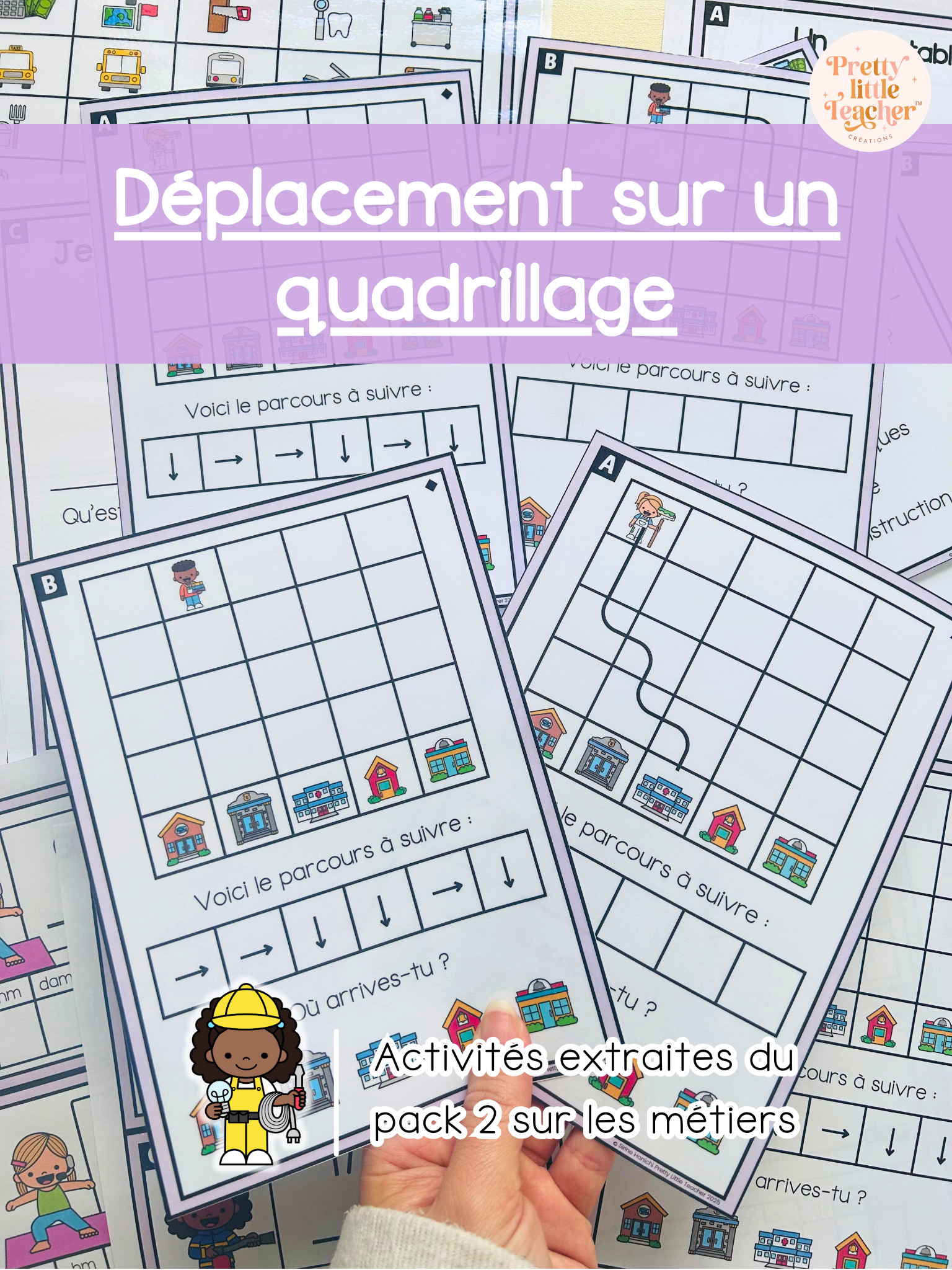 Déplacement sur quadrillage (3x)