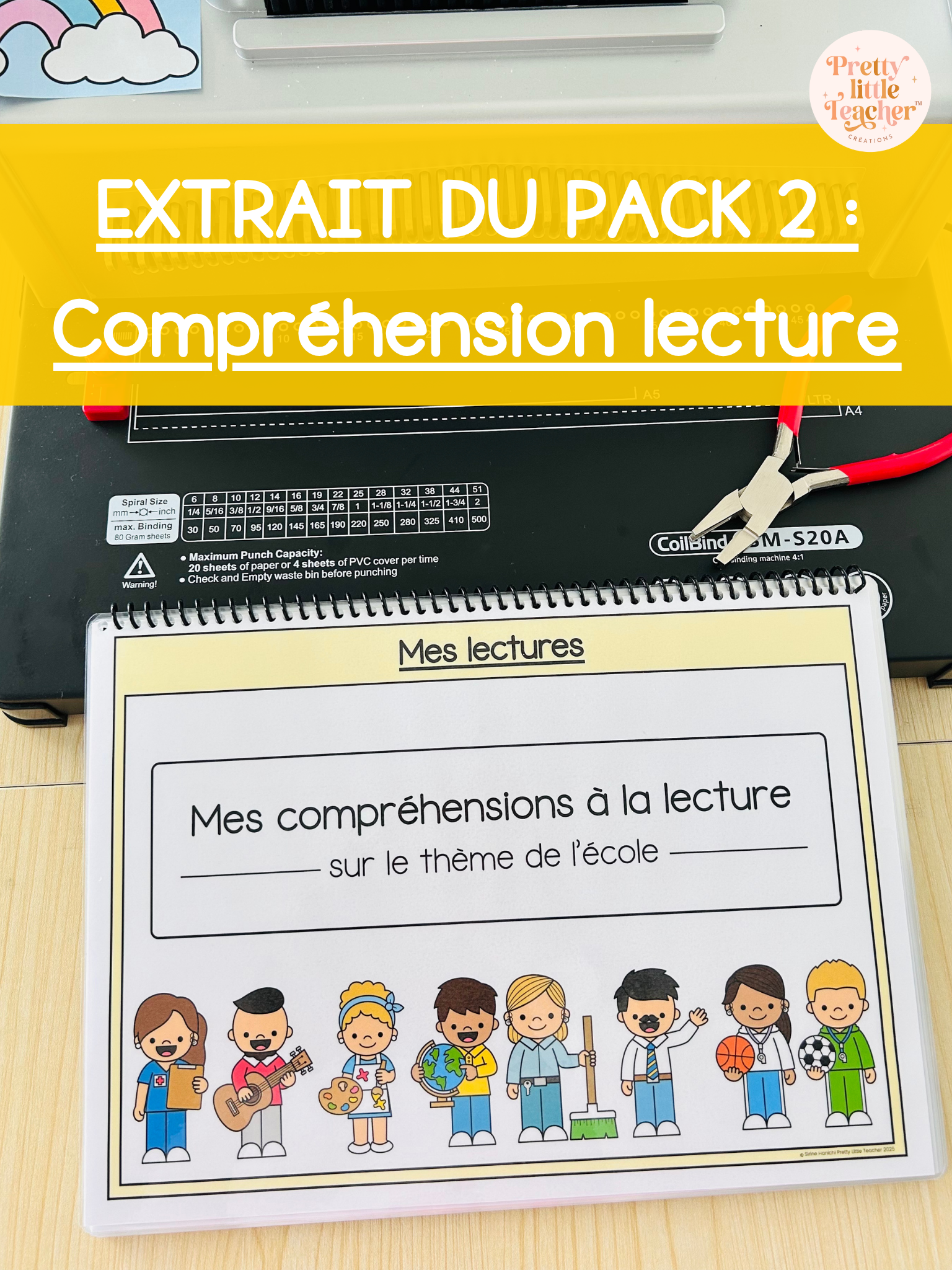 Extrait Livret de lecture du Pack 2 Français sur l'école