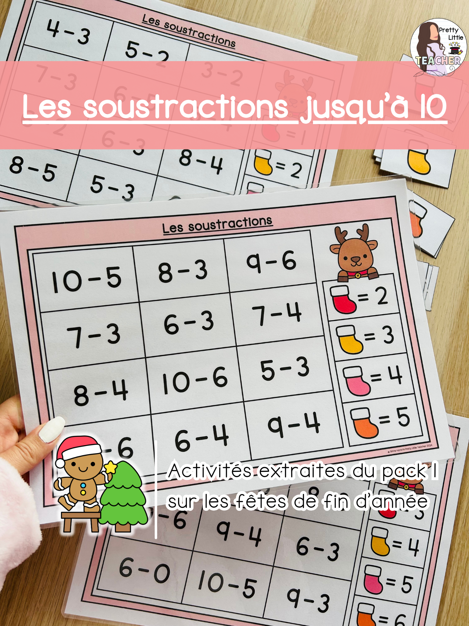 Les soustractions jusqu'à 10 (3x)