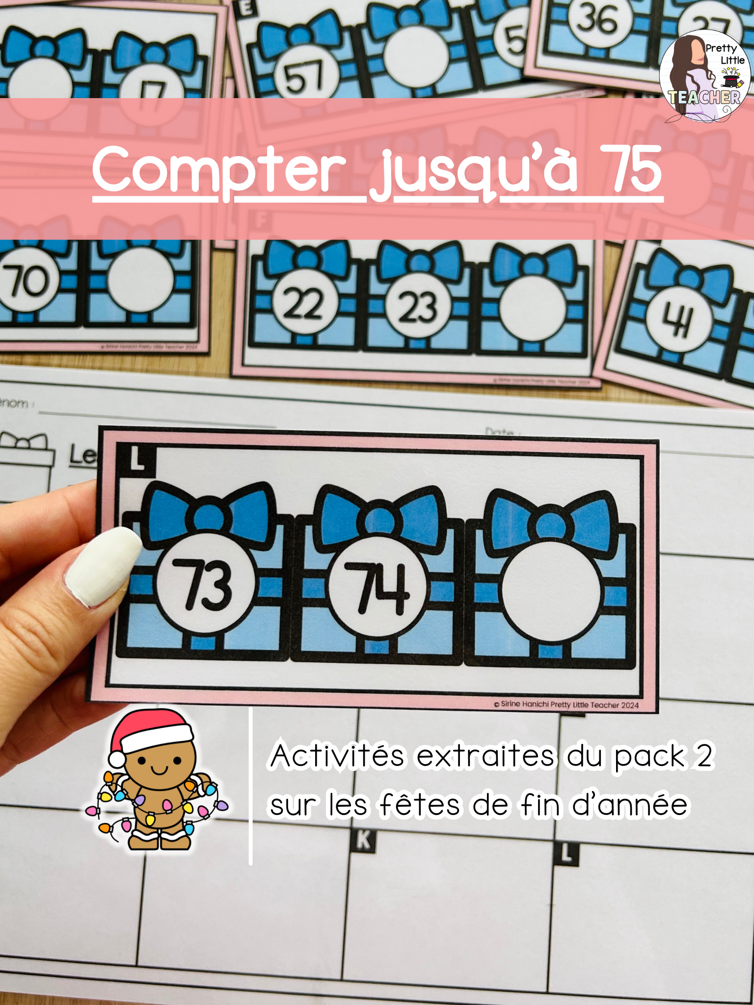 Les nombres de 1 à 75 (3x)