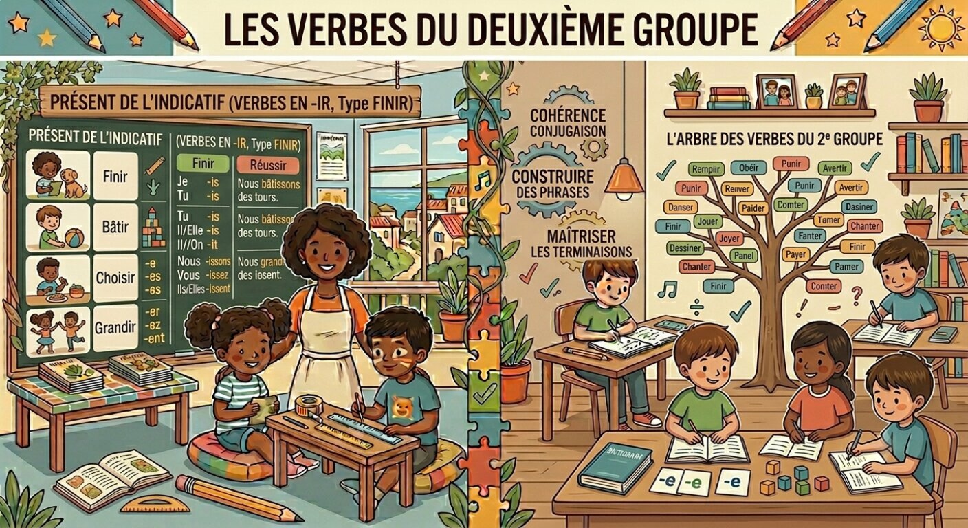 Verbes du deuxième groupe Image