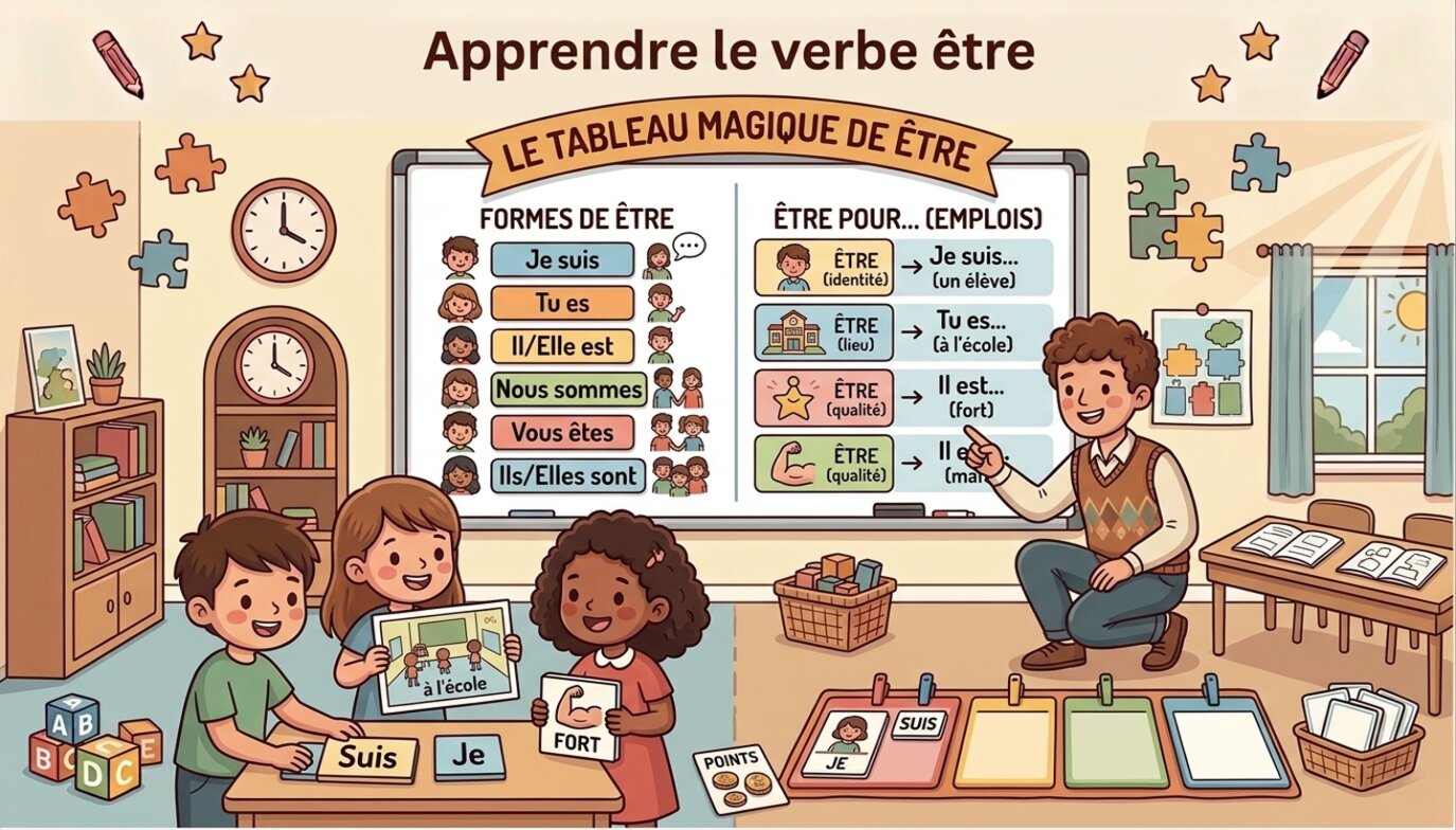 apprendre le verbe être Image