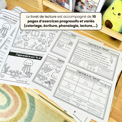 Pack Sons composés fréquents : 9 livrets de lecture + exercices