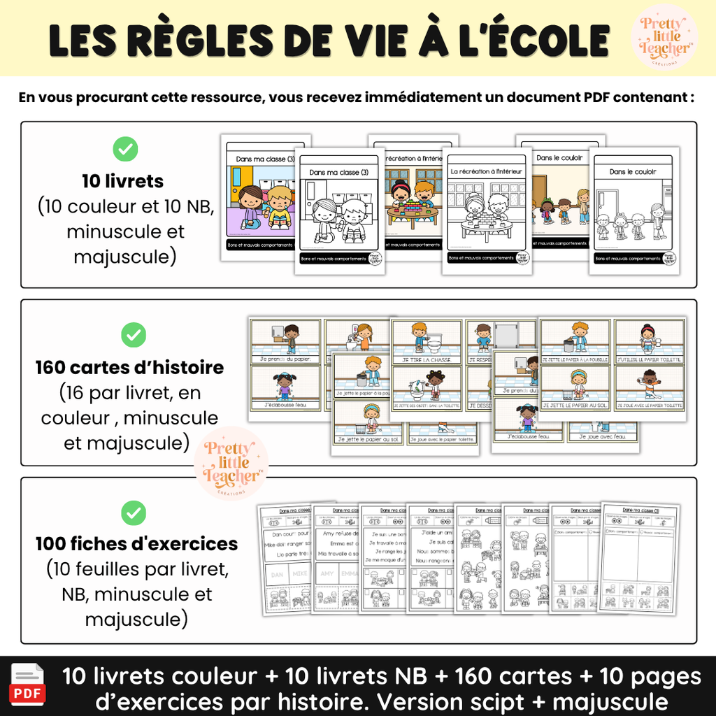 Pack Lecture : les règles de vie à l'école