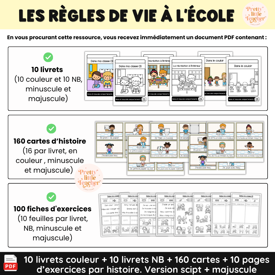 Pack Lecture : les règles de vie à l'école