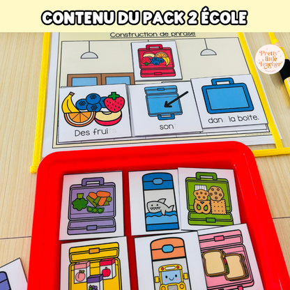 Pack 2 Français sur l'école
