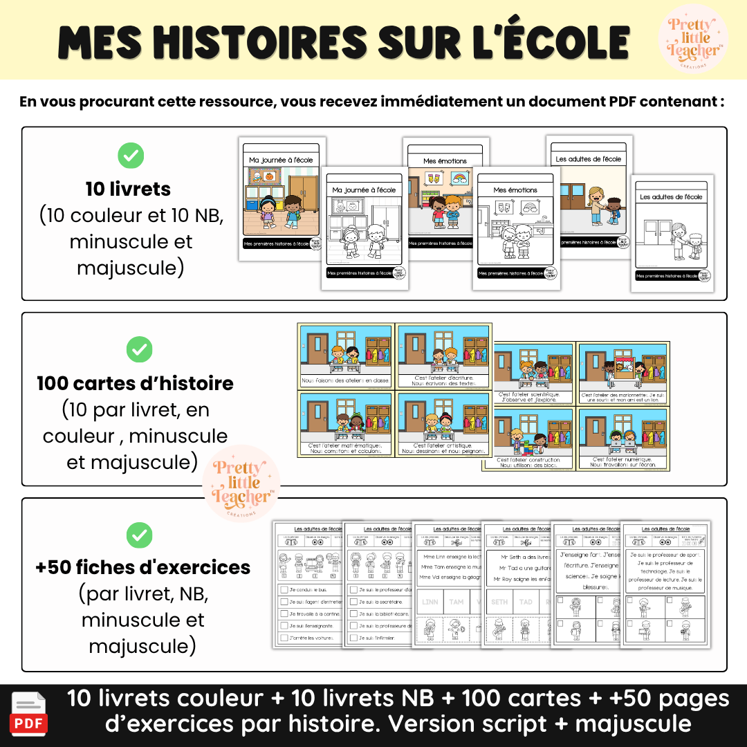 Pack Lecture : Mes premières histoires sur l'école