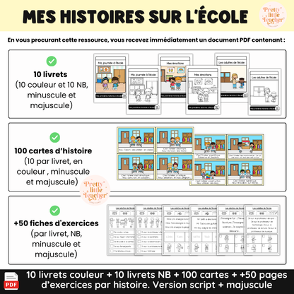 Pack Lecture : Mes premières histoires sur l'école