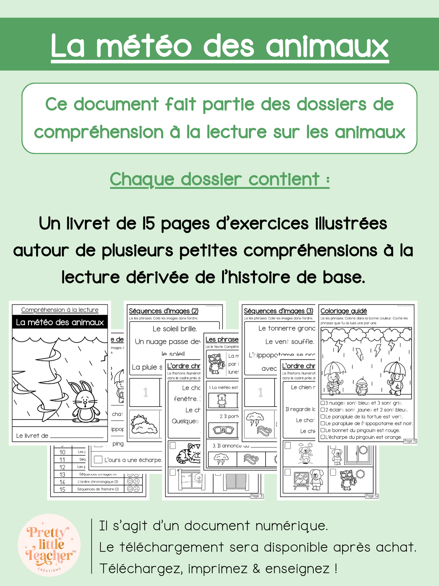 La météo des animaux (lecture)