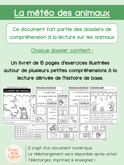 La météo des animaux (lecture)