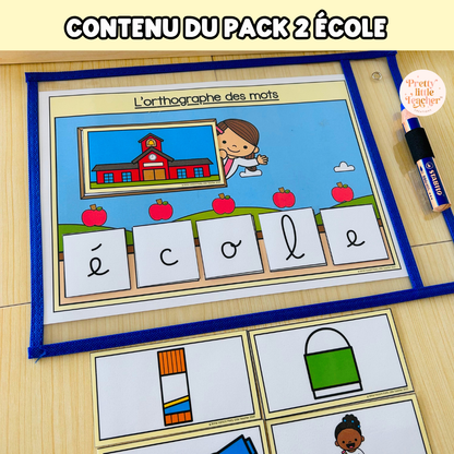 Pack 2 Français sur l'école