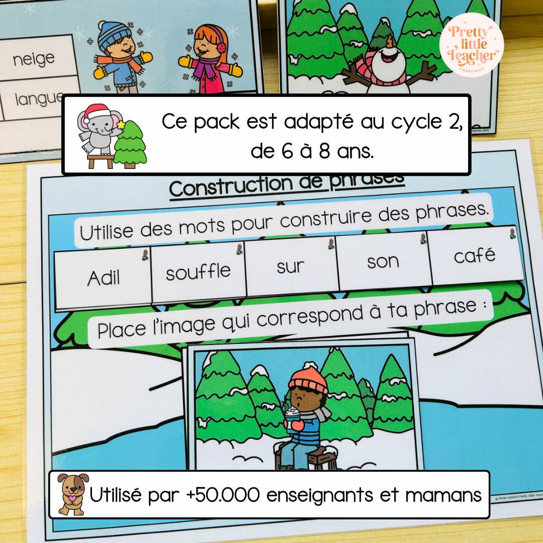 Pack 2 Français sur l'hiver