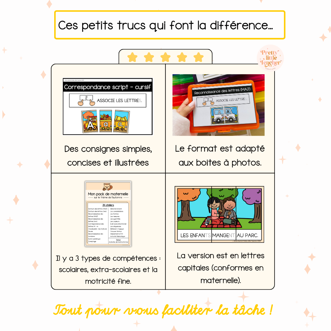 Tous les Packs Maternelle pour toute l'année