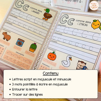 Pack de 4 livrets d'activités pour la maternelle : écrire, dénombrer et tracer