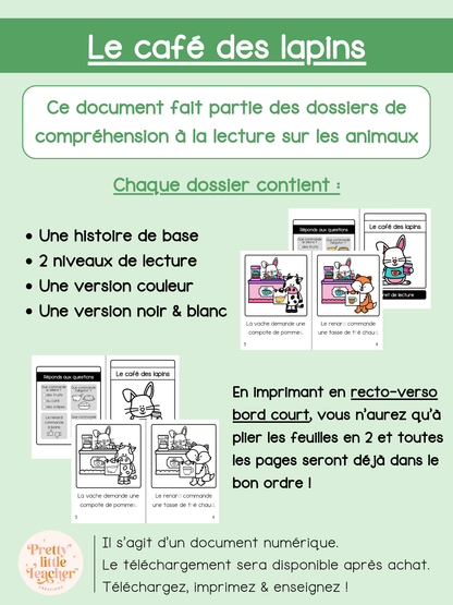 Le café des lapins (lecture)
