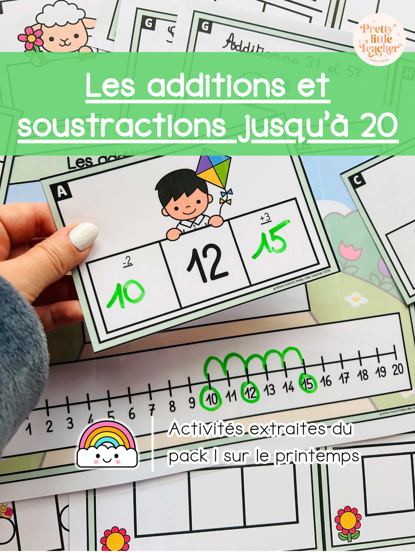 Les additions et soustractions jusqu'à 20 (3x)