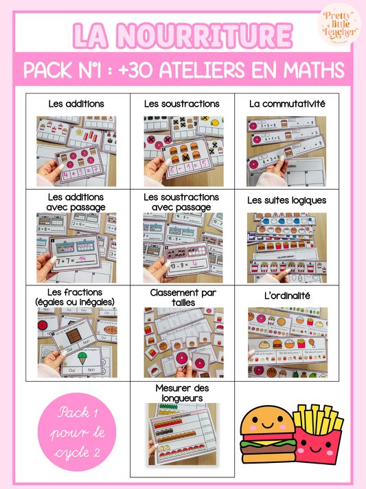 Pack 1 Math sur l'alimentation