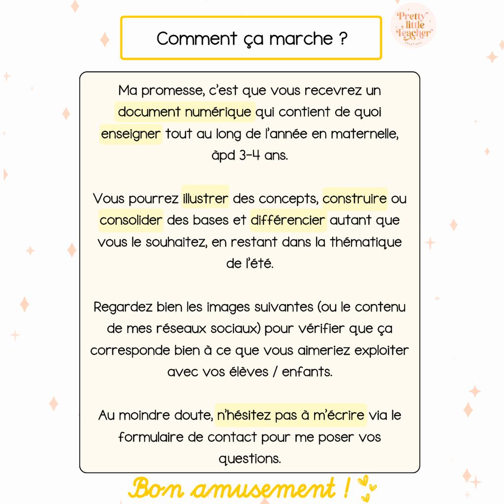 Tous les Packs Maternelle pour toute l'année
